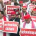 UP Assembly Session: 'चंदा चोर गद्दी छोड़' के नारों से गूंजा विधानसभा परिसर, सपा का जोरदार प्रदर्शन